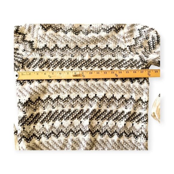 Loft wool blend sweater with chevron pattern, Size M - Picture 7 of 8